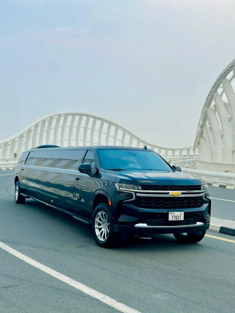 black suburban limousine Dubai